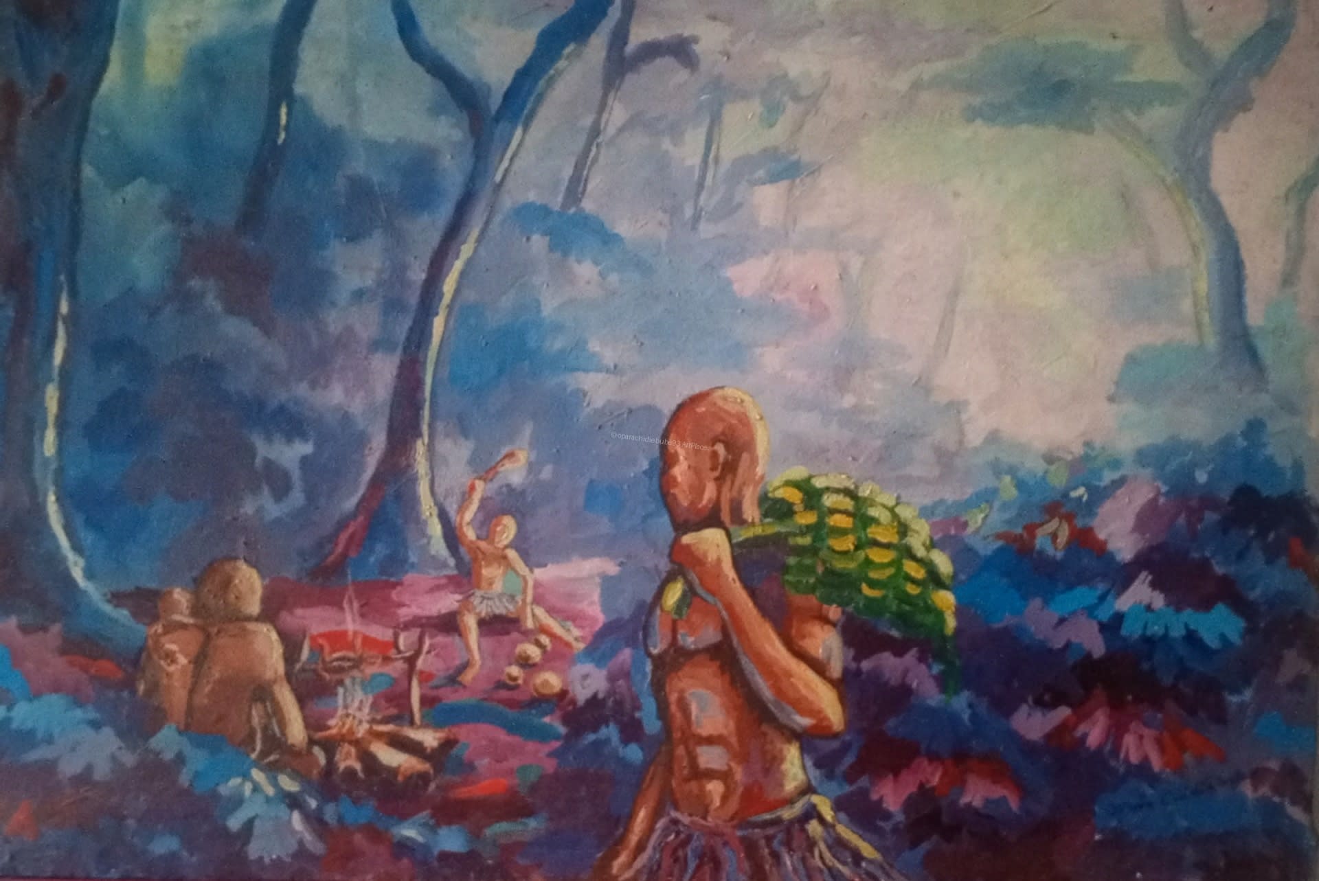 Before the coming — by opara chidiebube prince — Painting