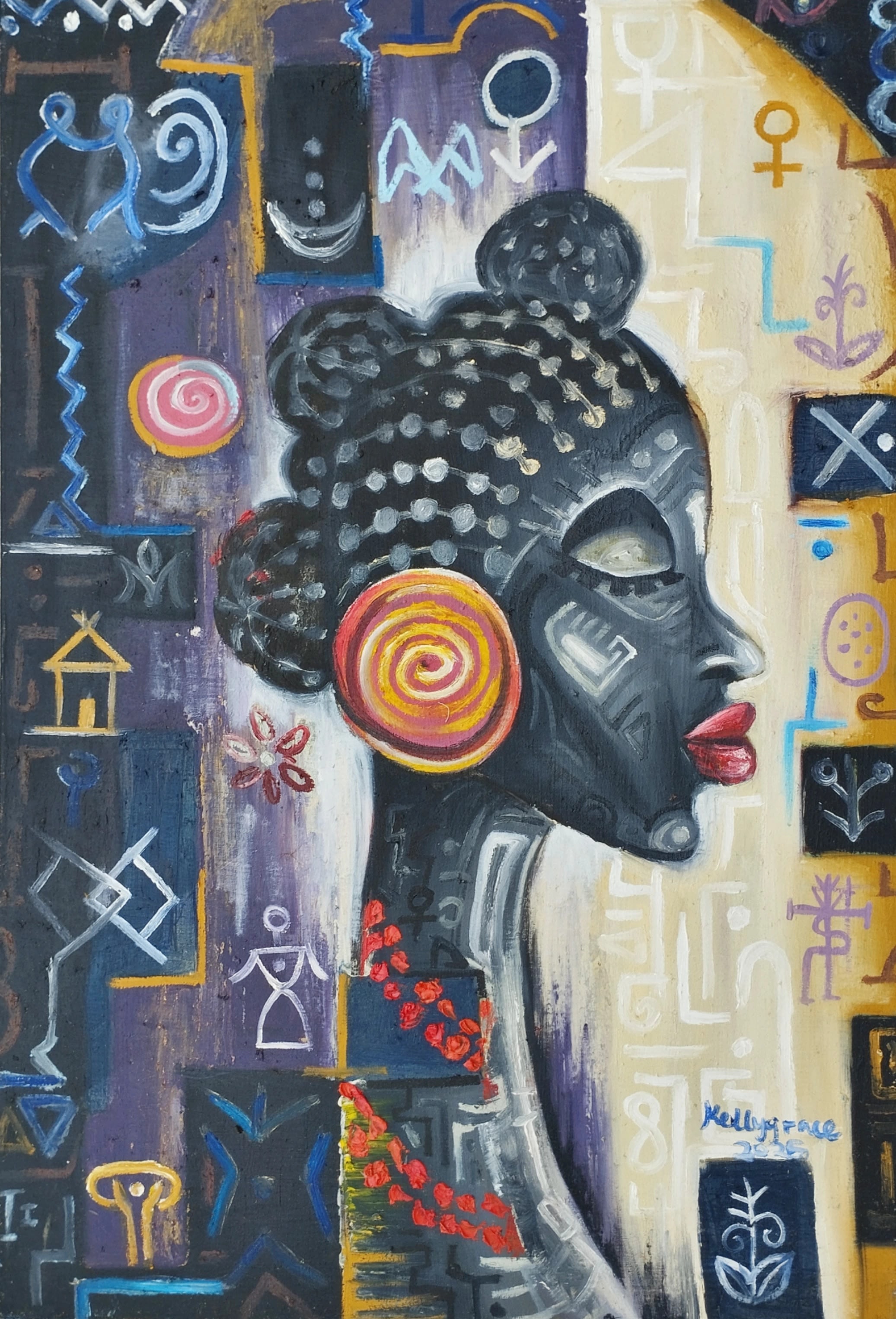Ada — by Ekwuonu Kellygrace Oghenekaro — Traditional African Art