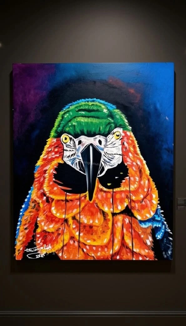 EMBERWING — by Enwongo L. Art Empire 🎨🖌️ — Mixed Media Art
