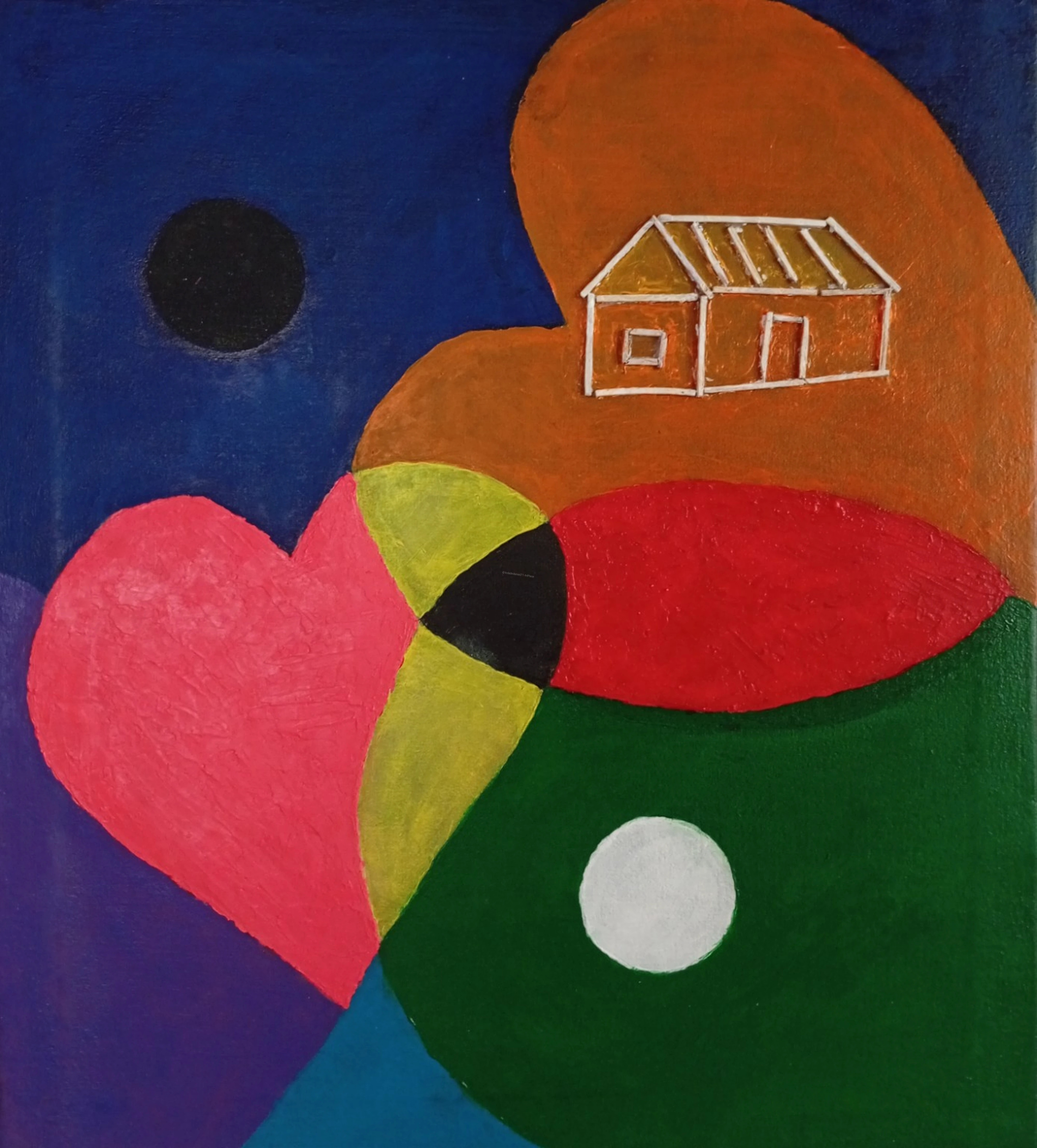 The Home Love Built — by Kolade Daniel Oluwatimileyin — Painting