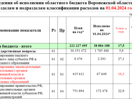 Экономить бюджетные деньги начали на Воронежской облдуме