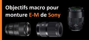 Guide des objectifs macro pour monture E-M de Sony