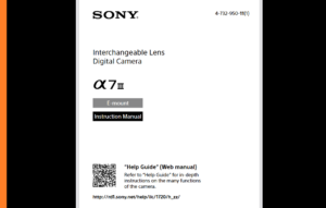 manuel du Sony a7III