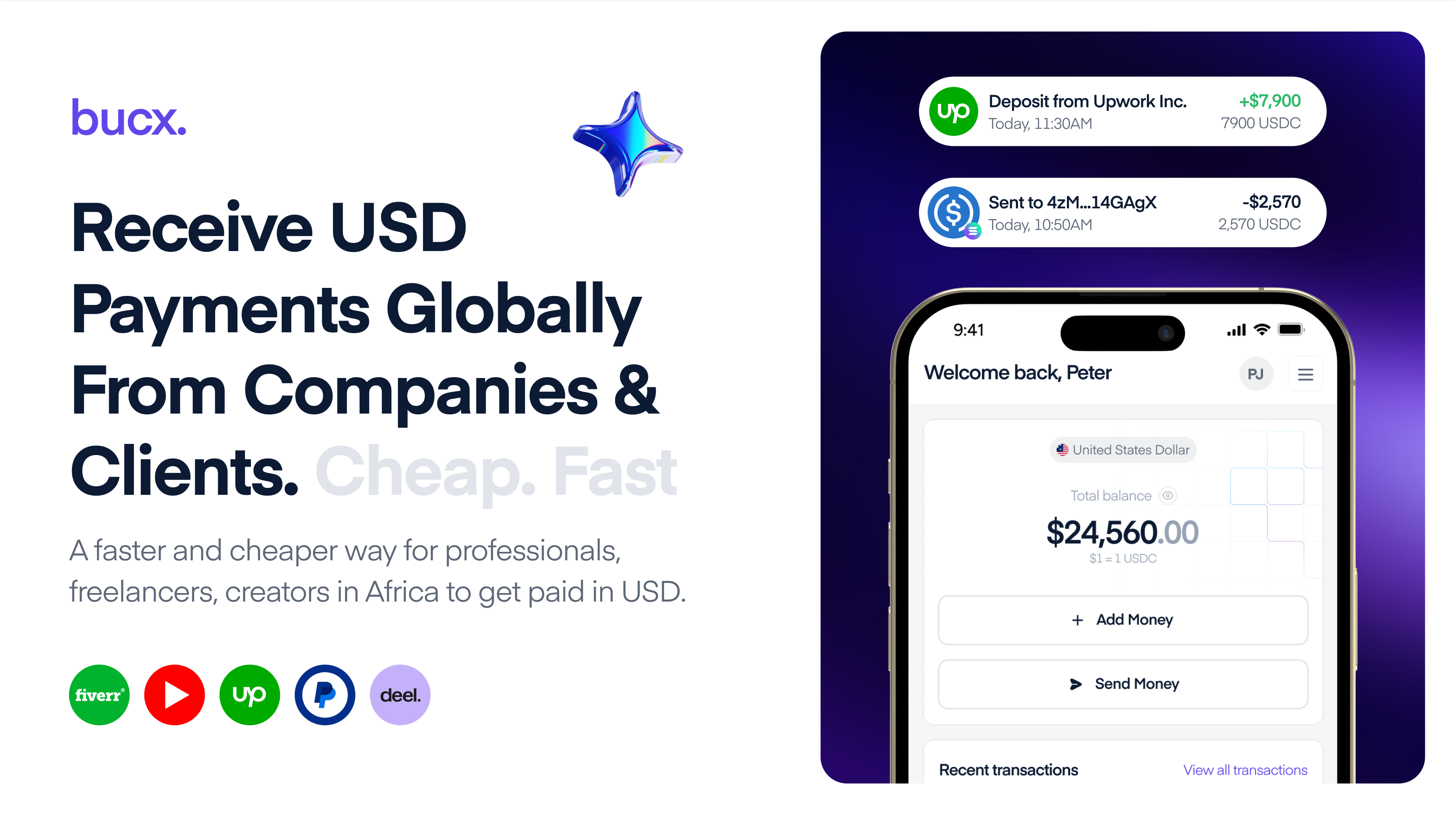 Bucx - Borderless Banking with Stablecoins
