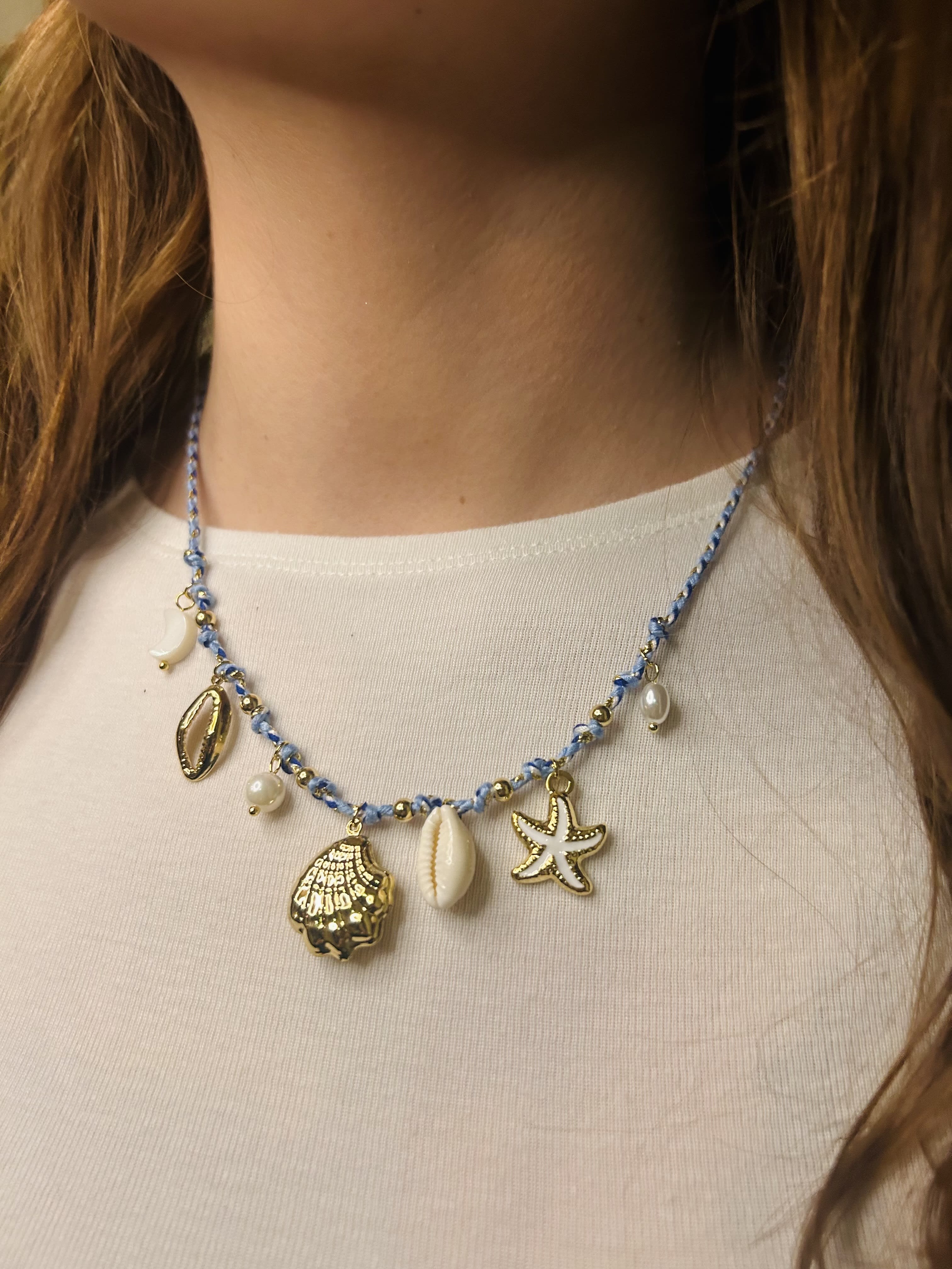 Le Collier Cordon Tressé Azur