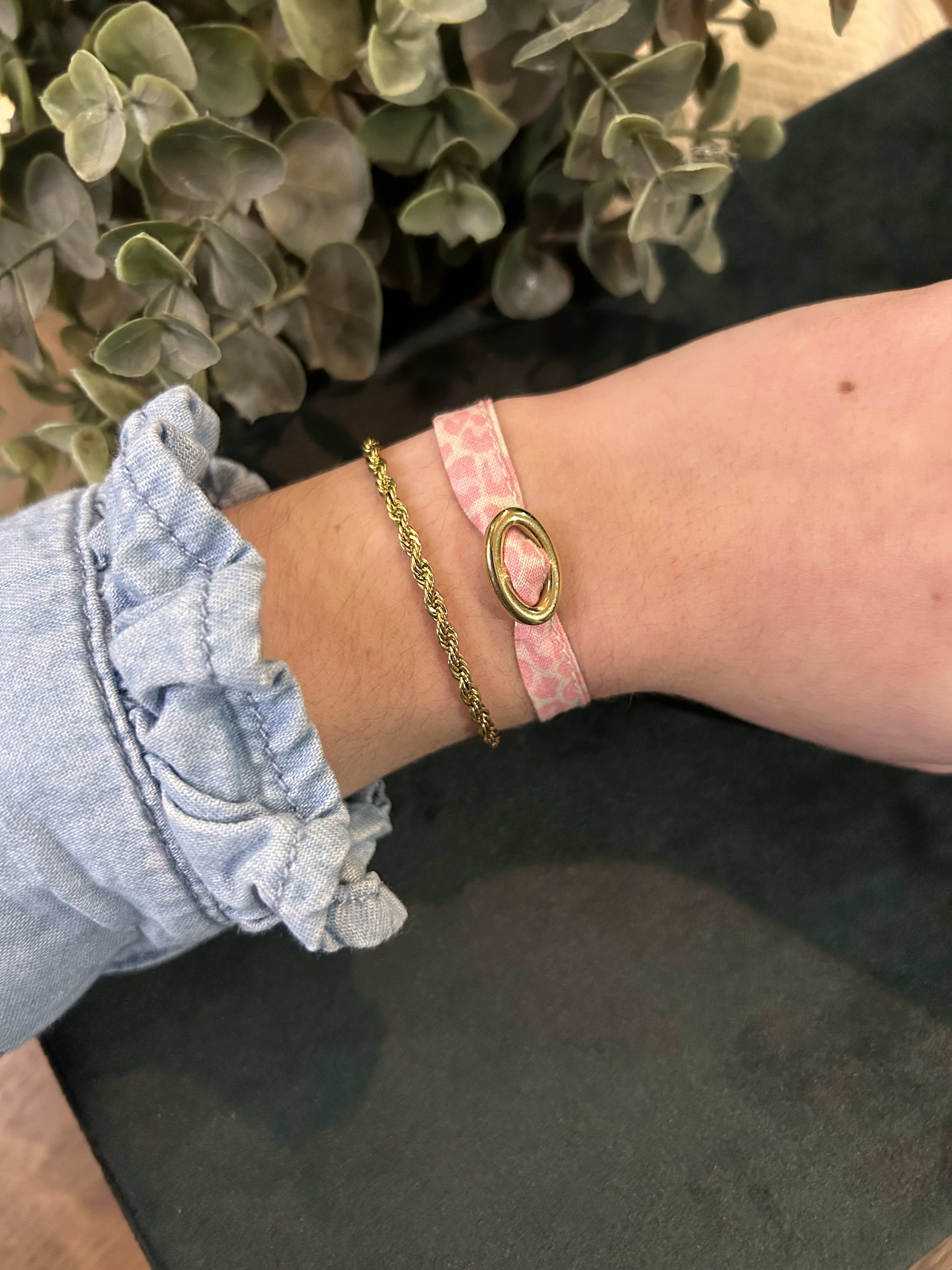 Le Bracelet Léopard Rose