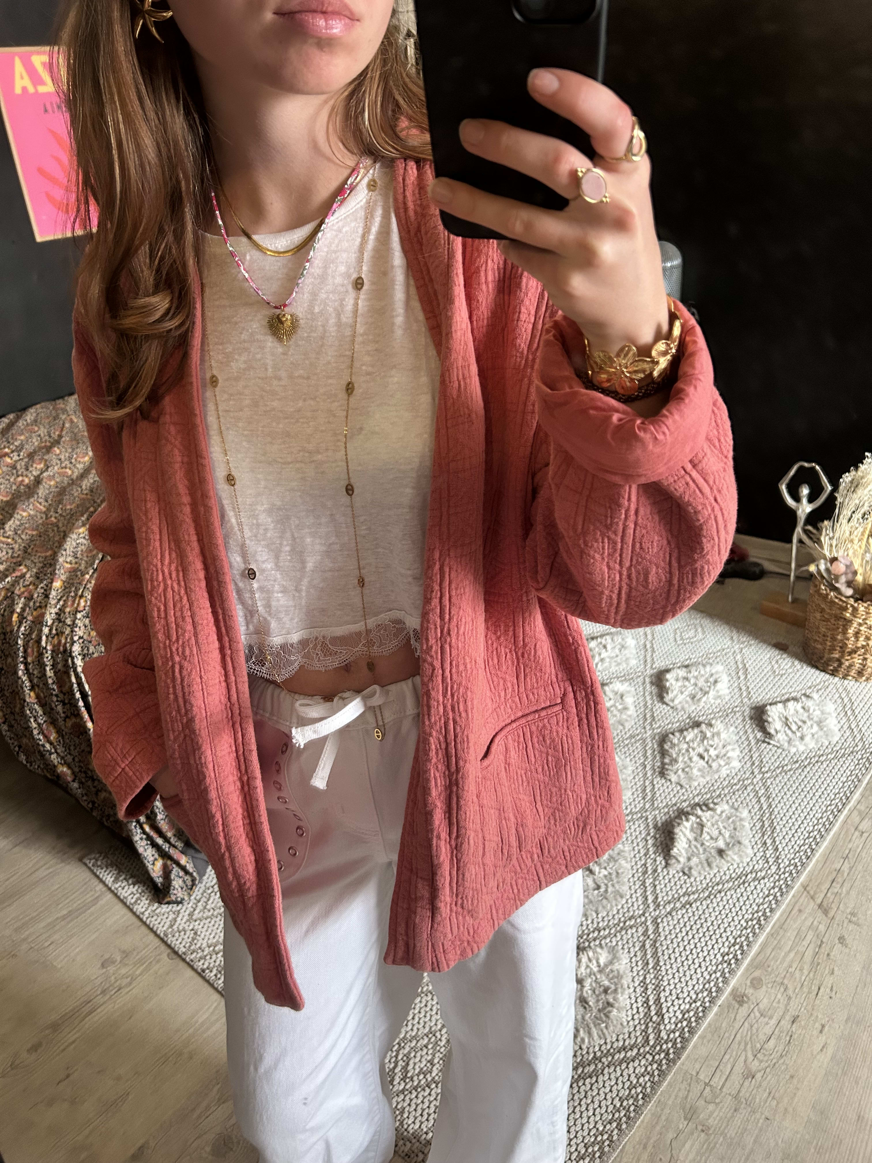 Collier liberty fuchsia - vue alternative