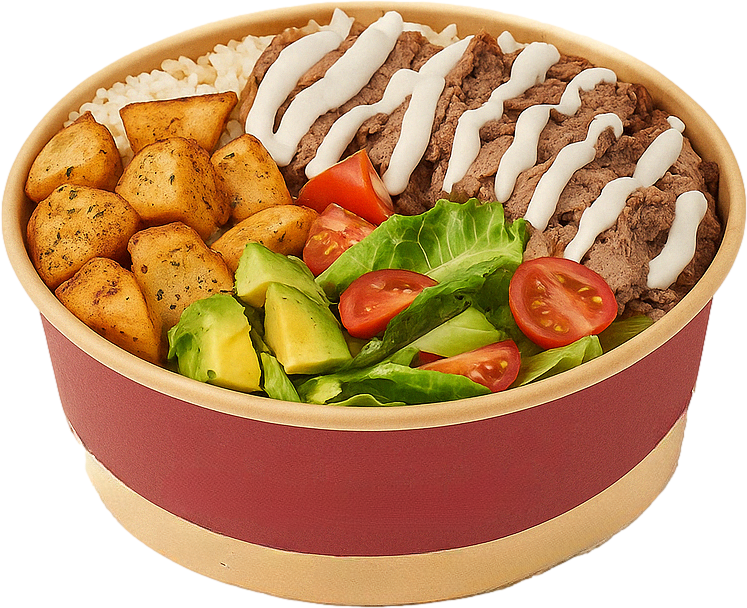 Assiette de nourriture Poke Bowl