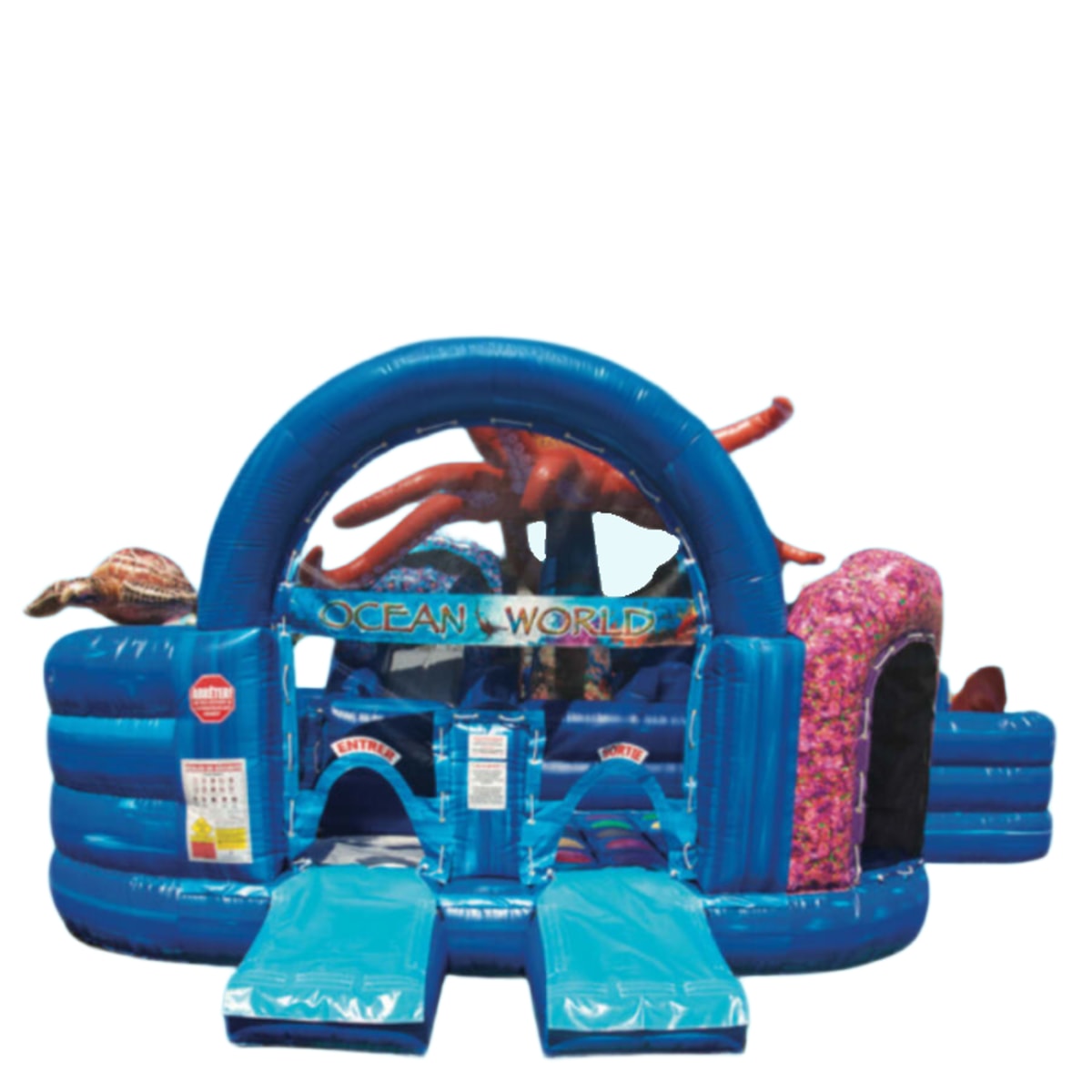 Ocean World Kid Bounce Combo + Table & 8 Chairs