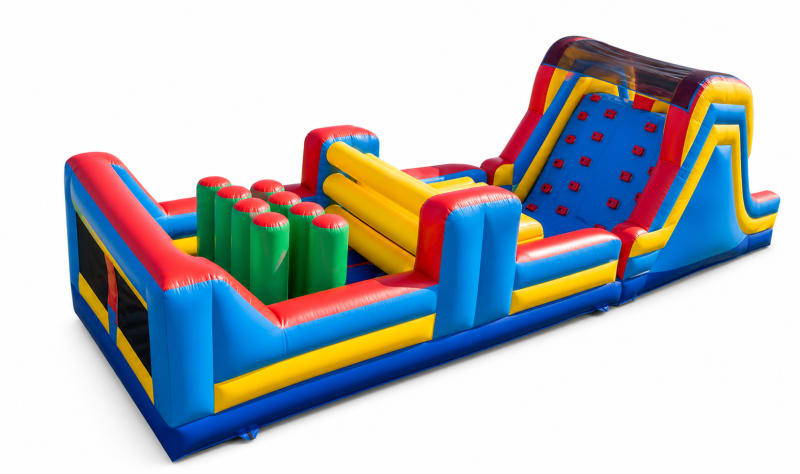 40' Double Lane Rock Wall Obstacle Course