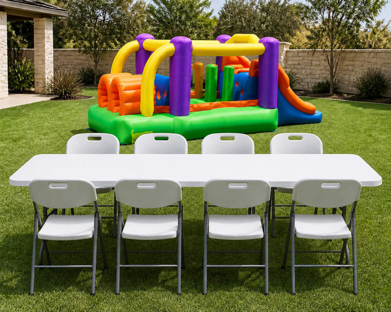 500 Mini Obstacle Course + Table & 8 Chairs