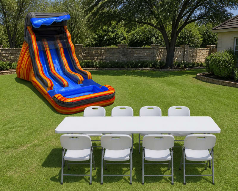322 18 flammin volcano dual + Table & 8 Chairs