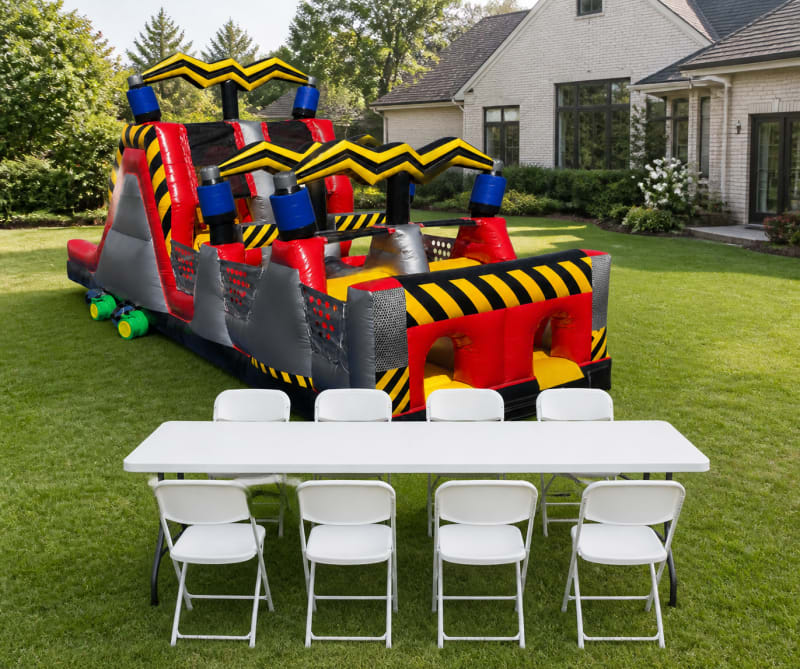 Titan Obstacle Course + Table & 8 Chairs