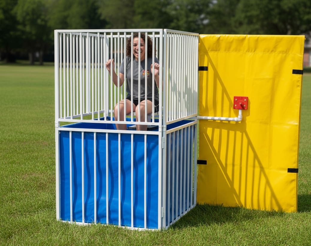 Dunk Tank Water Game available to rent through Bouncehouse360