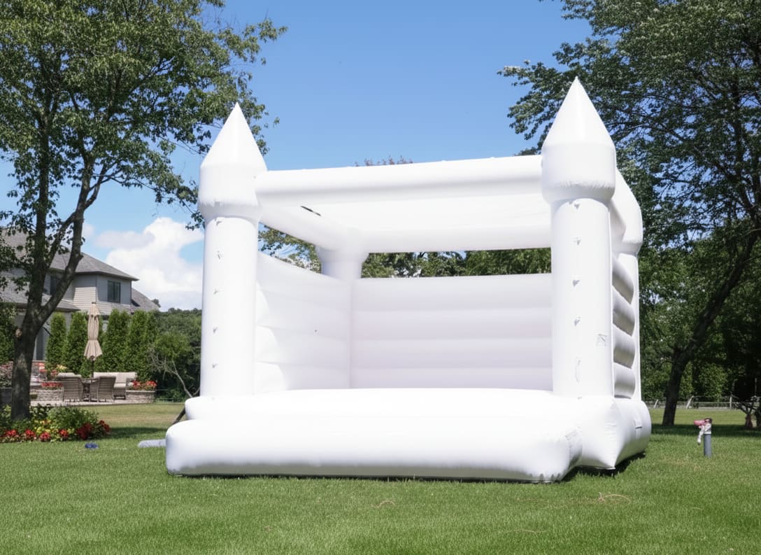 White Bounce House available to rent through Bouncehouse360