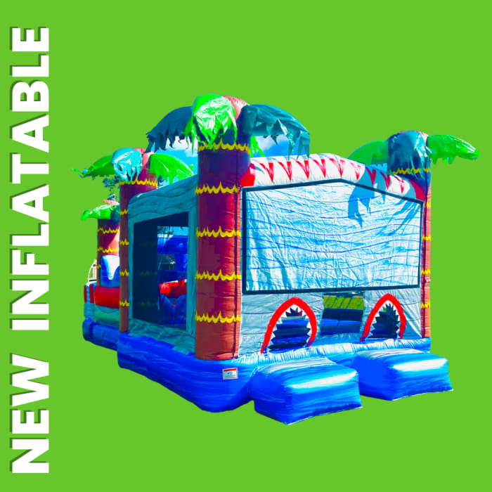 Shark Attack 15 X 30 Bouncer Obstacle rental