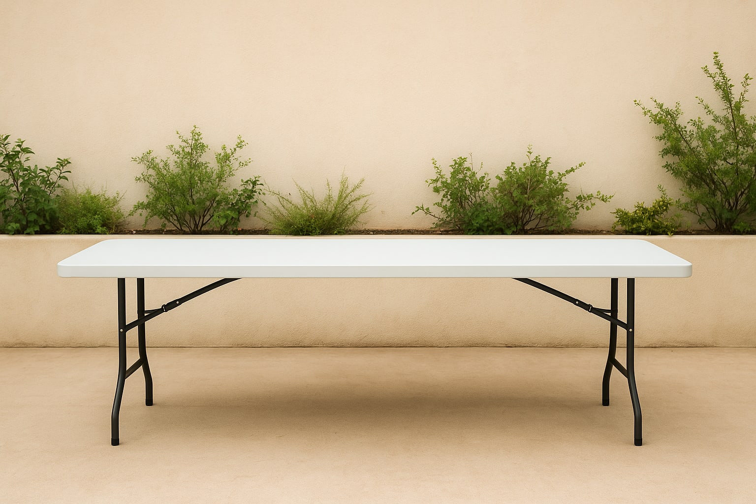 White Adult 8' Table rental
