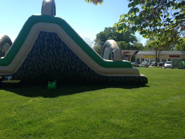 Camouflage Slide available for Concord-area delivery through Bouncehouse360