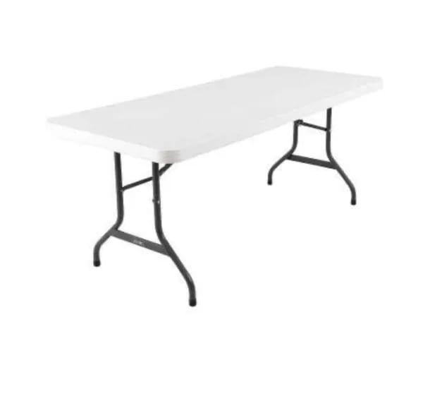 White Adult 6' Table rental