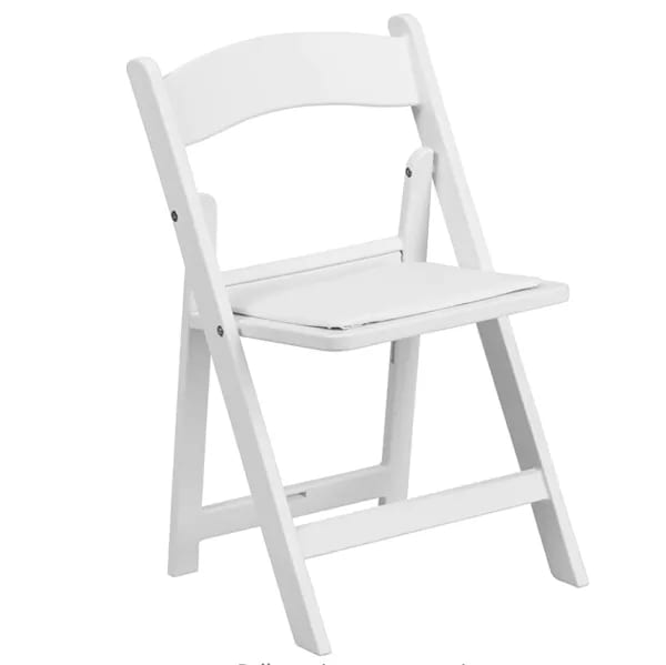 Child White Garden Padded Chair rental