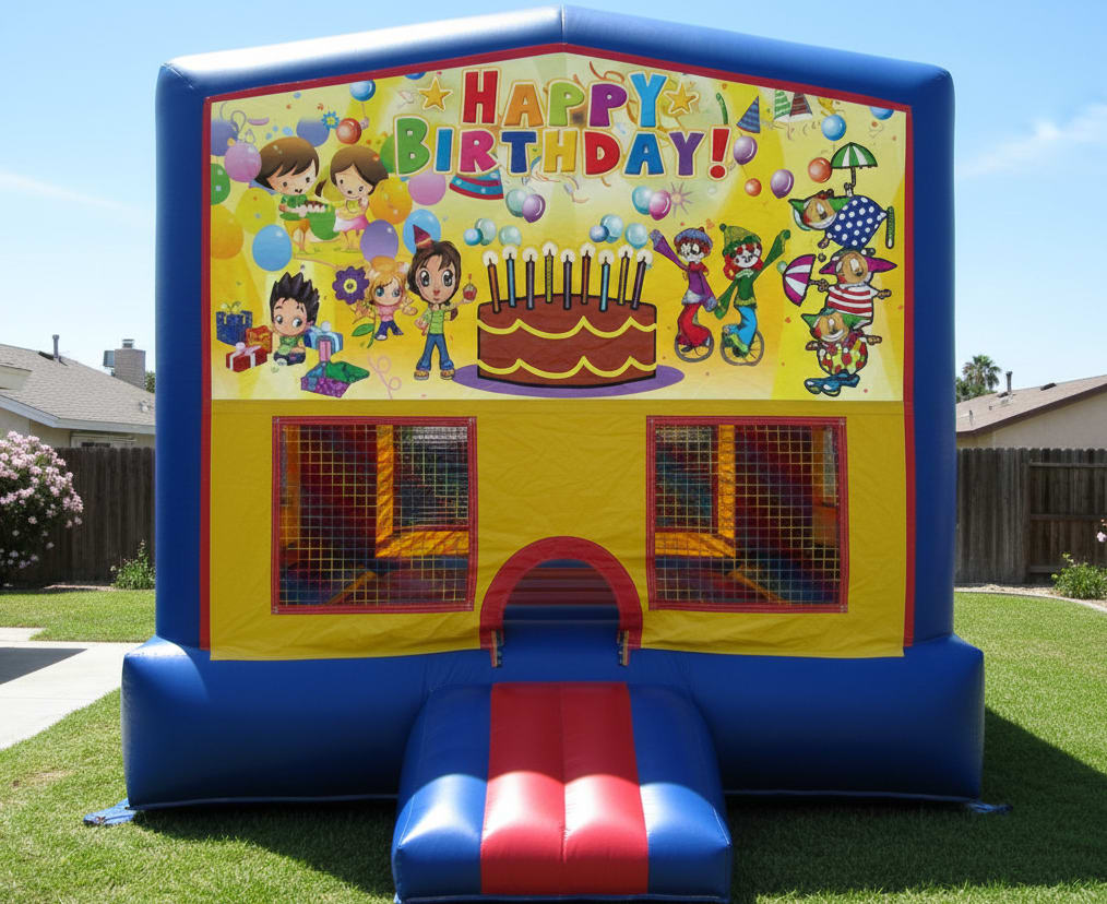 Happy Birthday available for Santa Clara-area delivery through Bouncehouse360