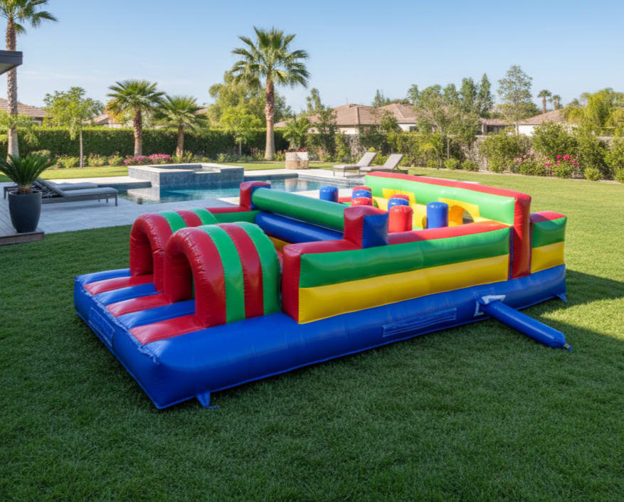 20' Mini Double Lane Obstacle Course rental