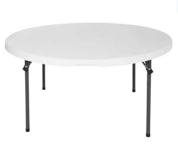 White Adult 60" Round Table rental