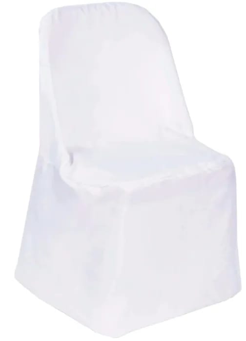 White Adult Folding Chair Covers rental