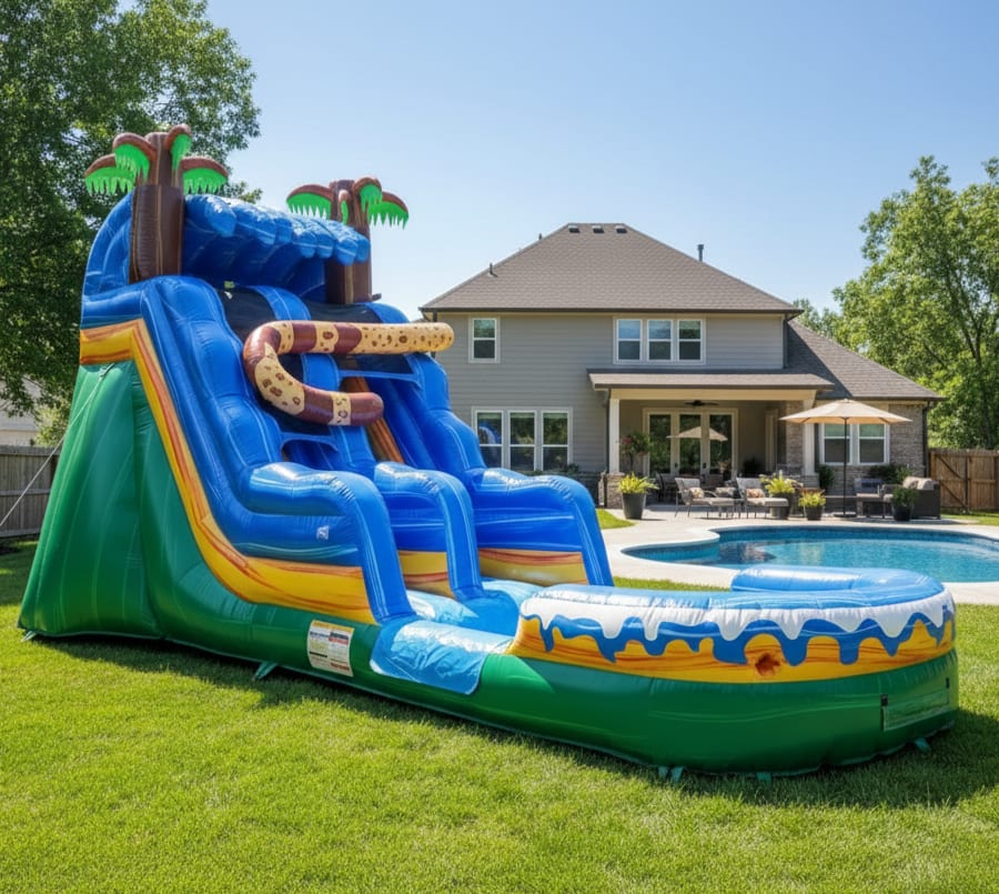 16' Hidden Jaguar Inflatable Slide w/ Water Option rental