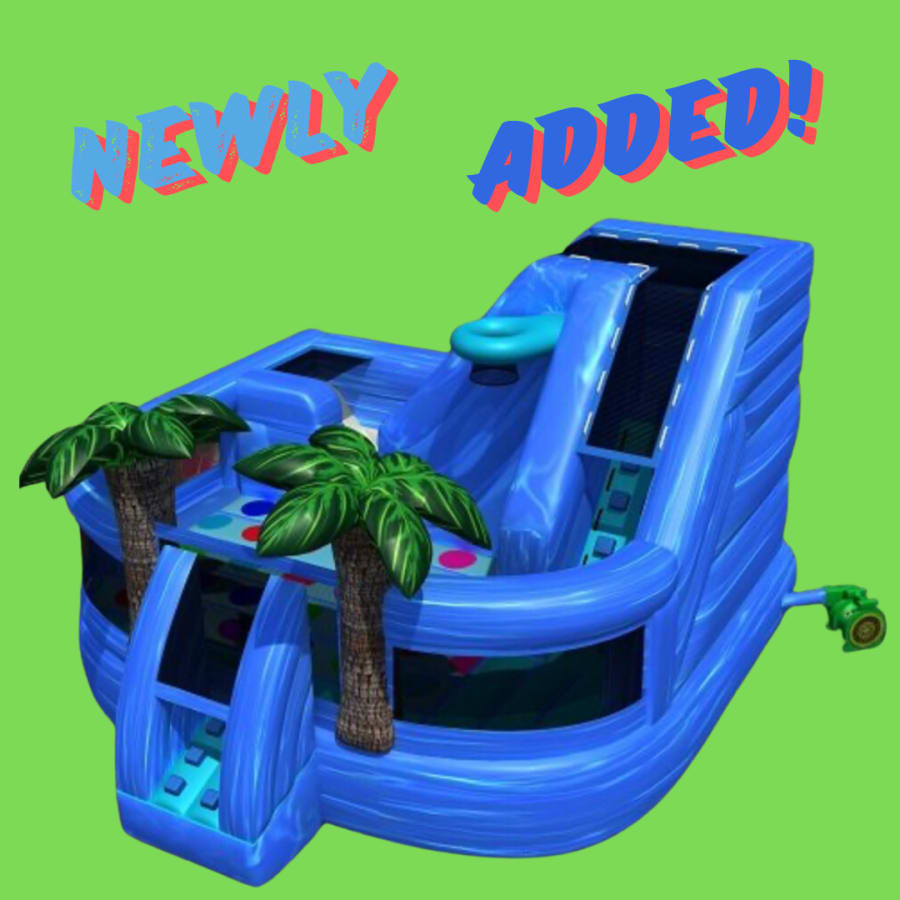 Tropical Kid Zone Bounce House & Slide Combo rental