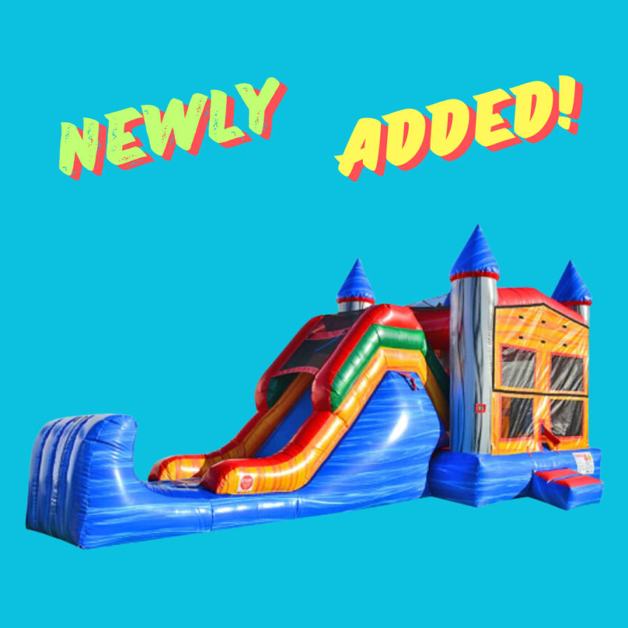 Volcano Wave Bounce House Slide Combo rental