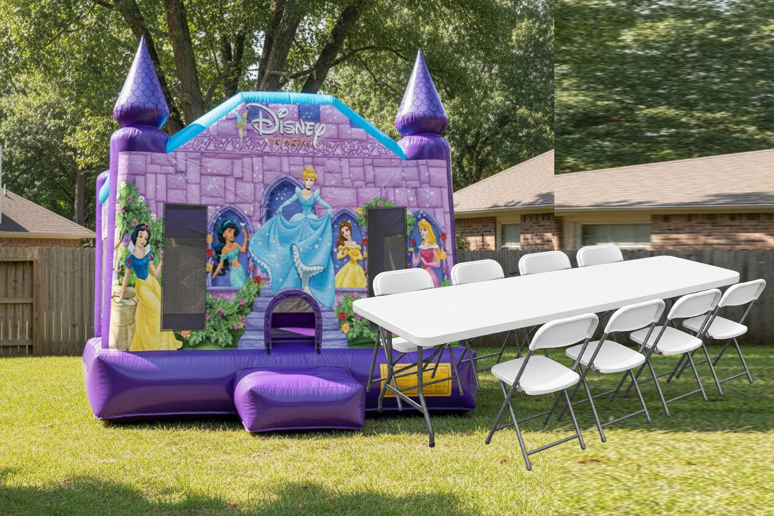 Purple Princess Bounce House Bundle Package