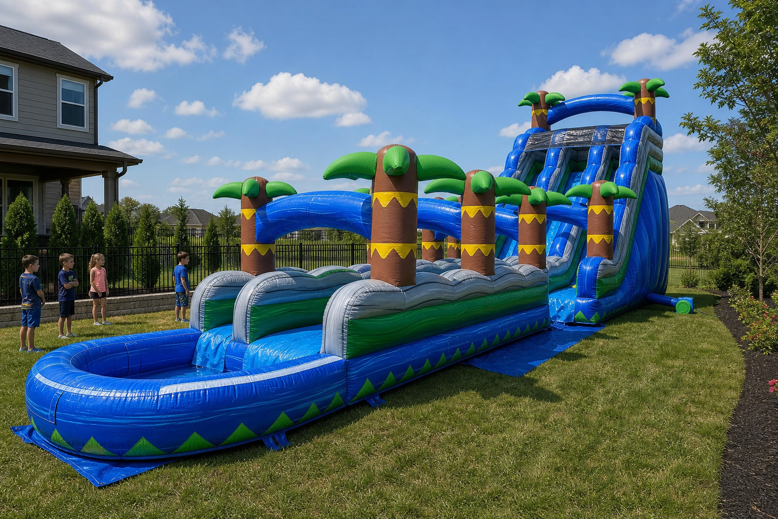 Charlotte 22-Foot Dual-Lane Water Slide Rental Guide