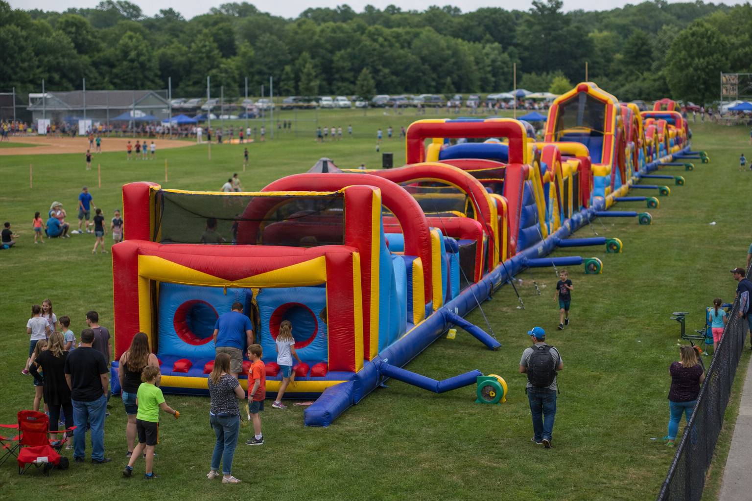Largest Inflatable Obstacle Course
