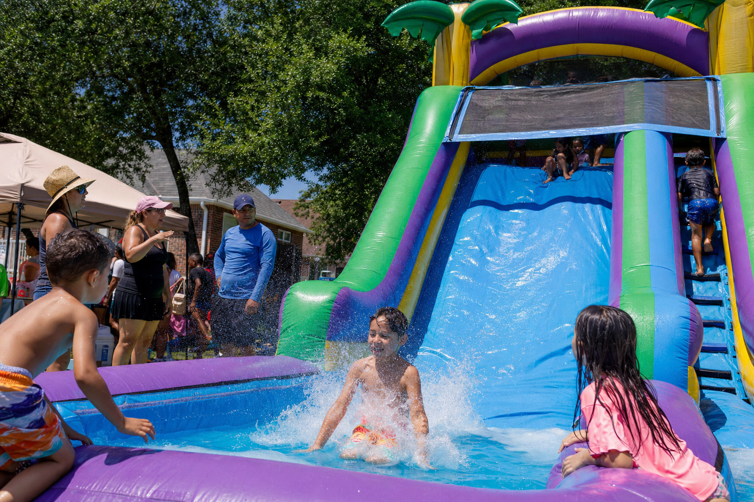 Dive into Fun: Experience the splash with the Waterslide Rentals in Dallas