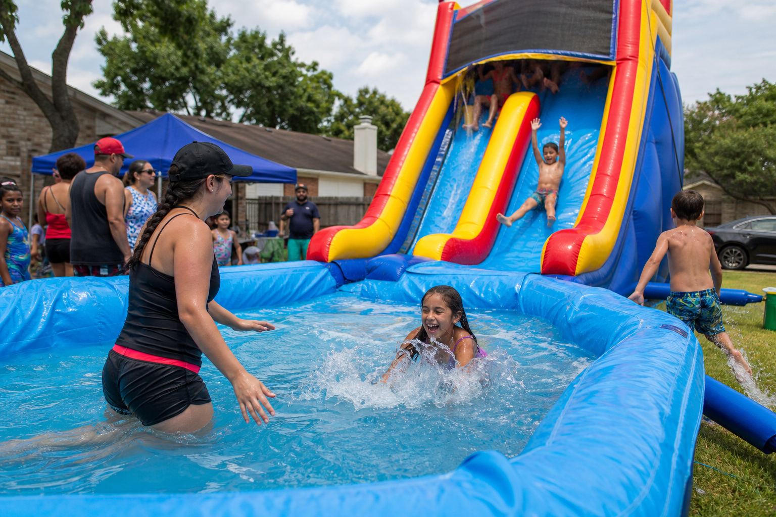Dive into Fun: Waterslide Rentals Near Houston