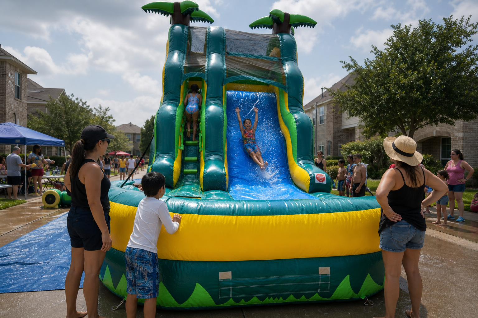 Dallas 20-Foot Tropical Water Slide Rental Guide