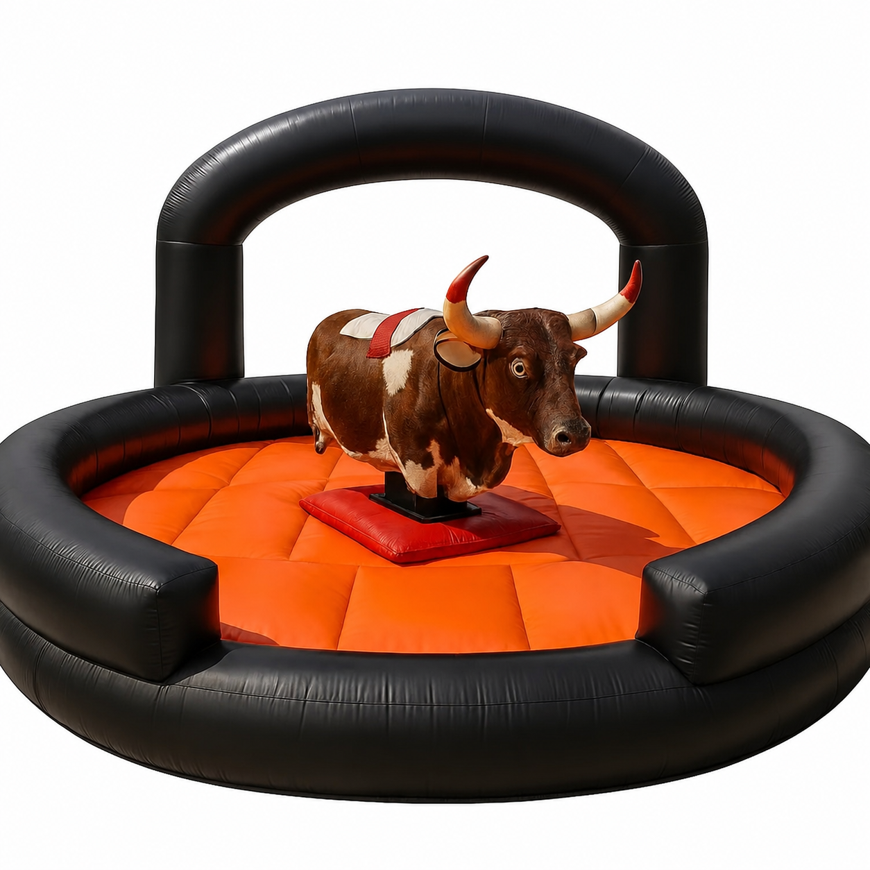 Red Brown Bull Mechanical Ride
