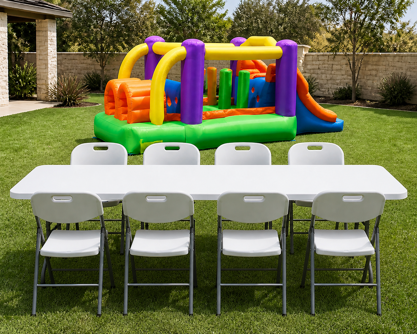 500 Mini Obstacle Course + Table & 8 Chairs