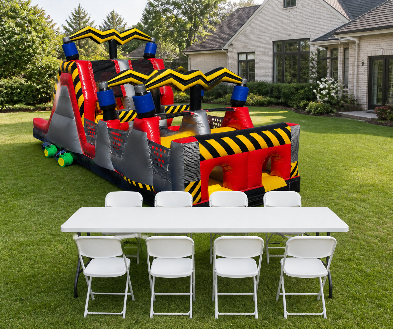 Titan Obstacle Course + Table & 8 Chairs