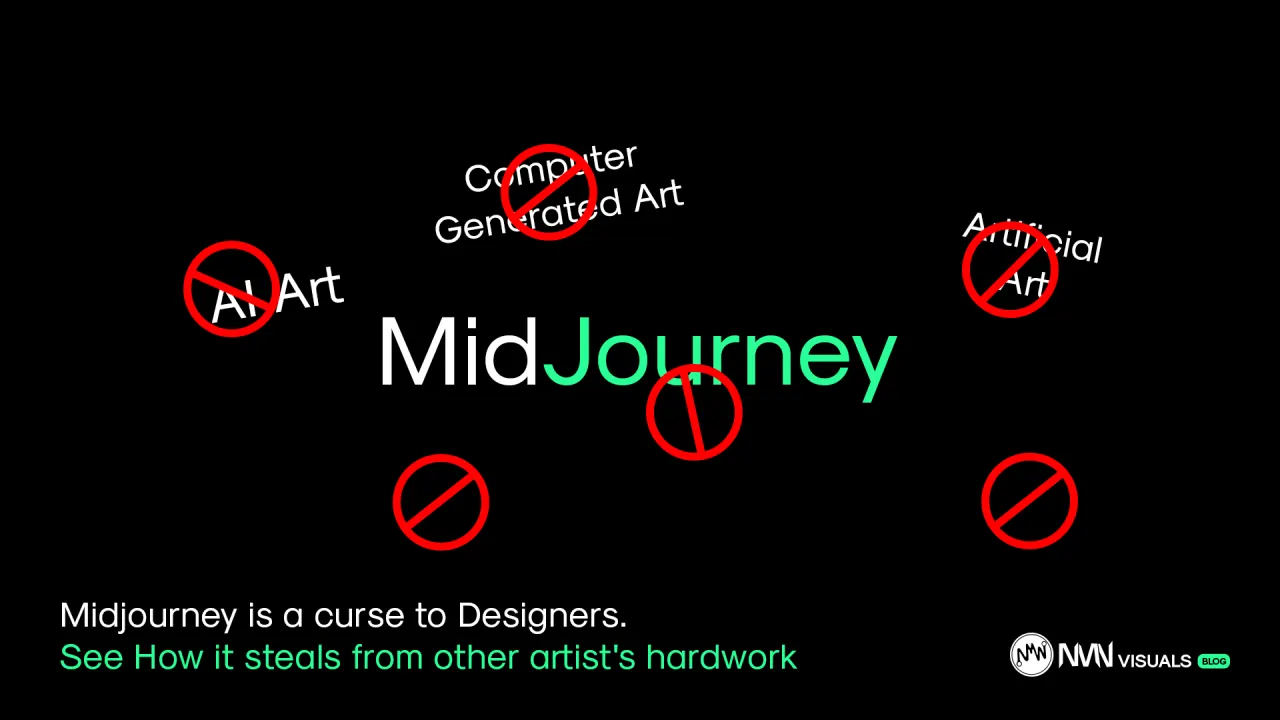 Midjourney is a curse to Designers.  See How it steals from other Artist's Hardwork.