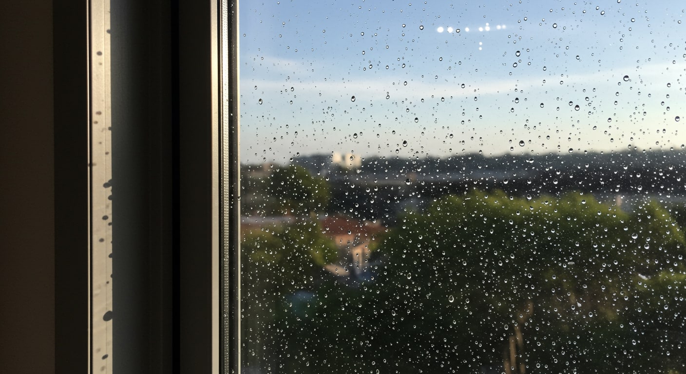 Gros plan sur une fenetre alu de qualité