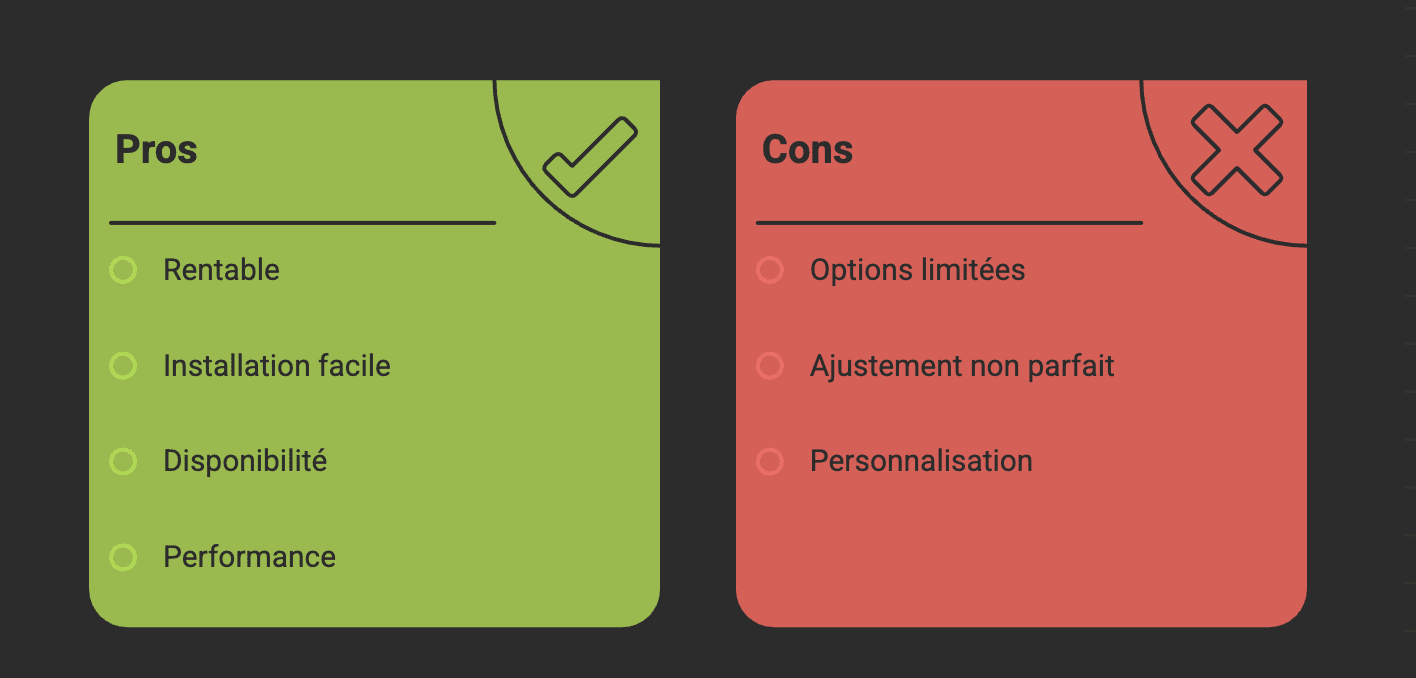 Les avantages d'une fenetre standard