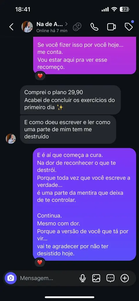 Depoimento de aluna 8
