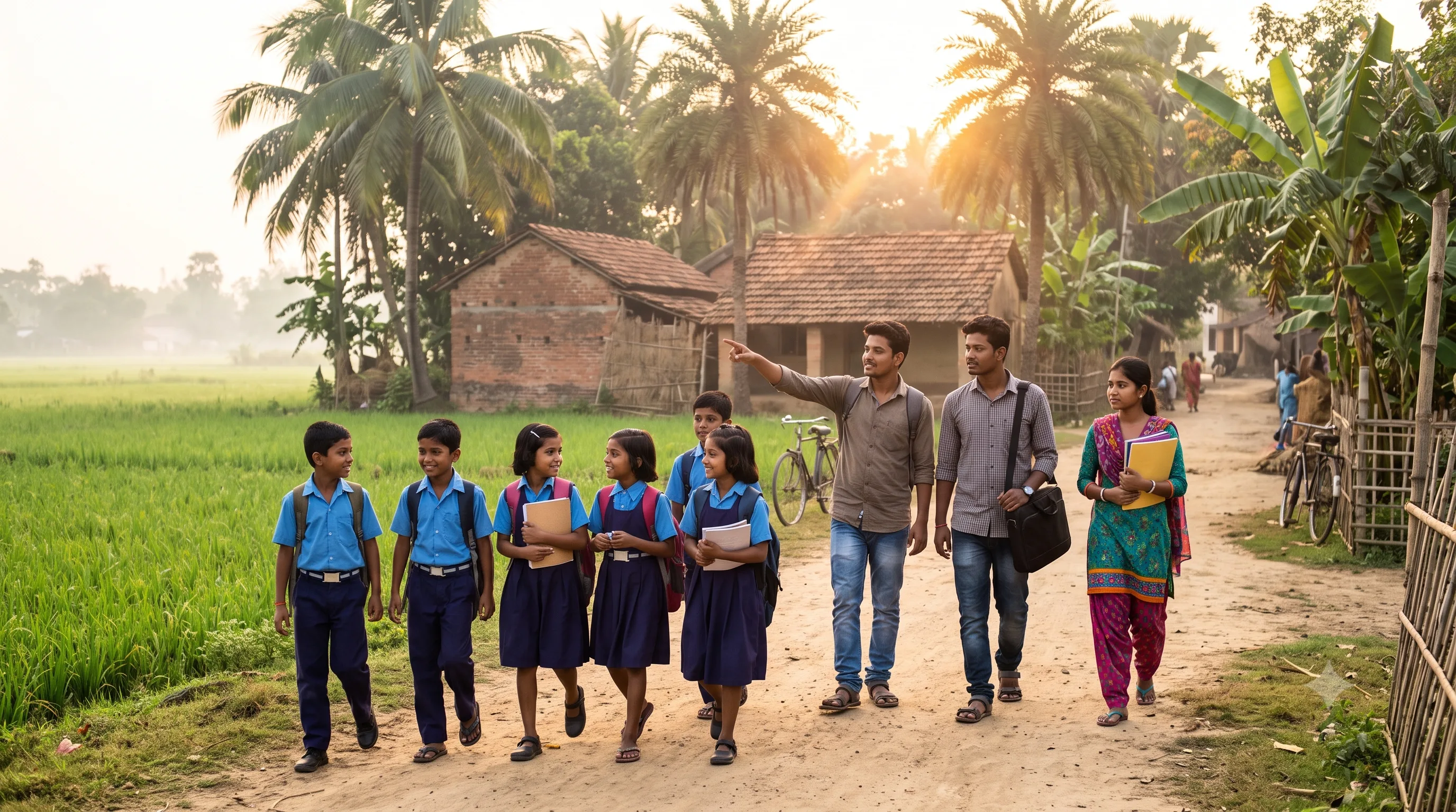Children and youth looking toward a brighter future