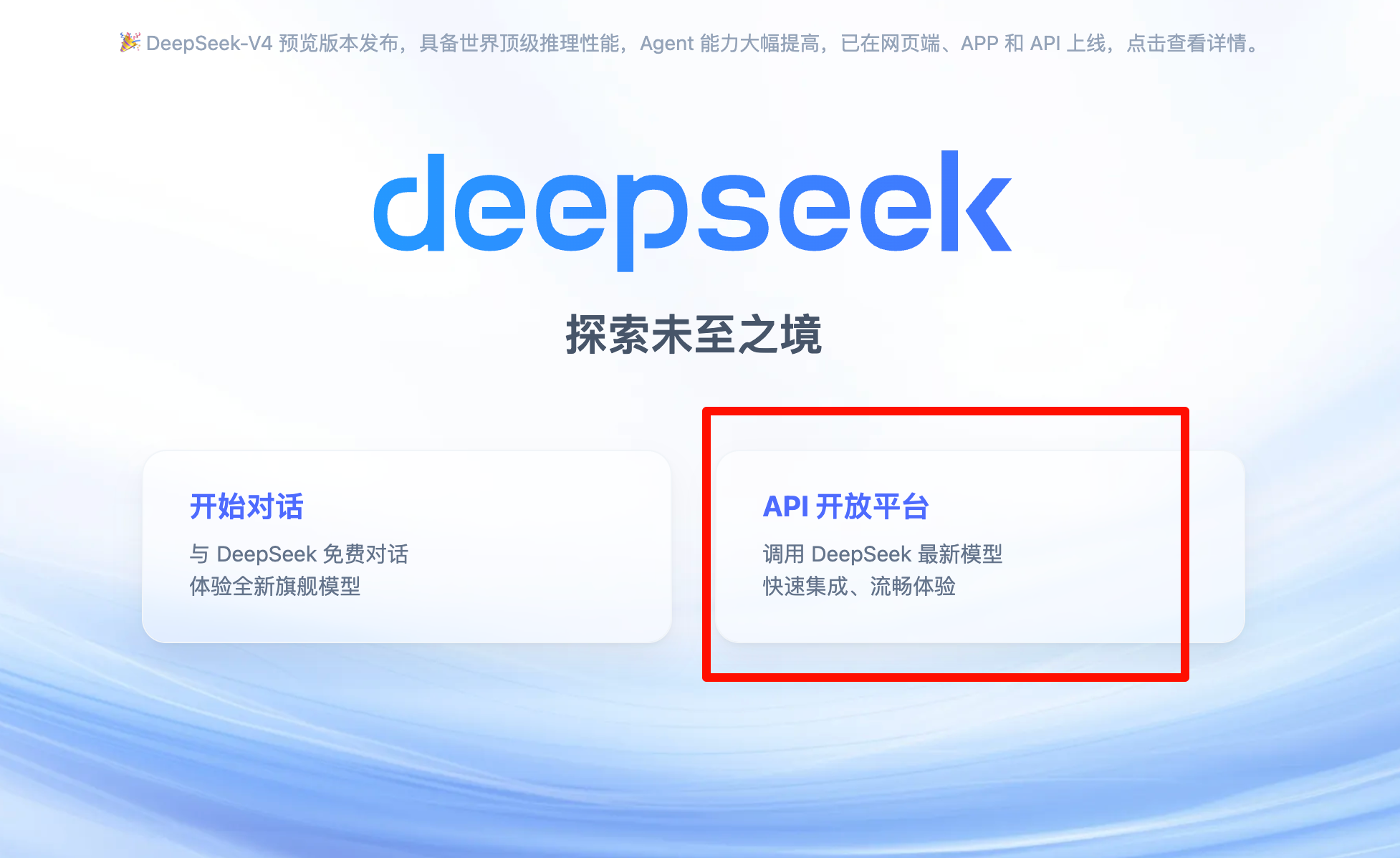 DeepSeek API 入口