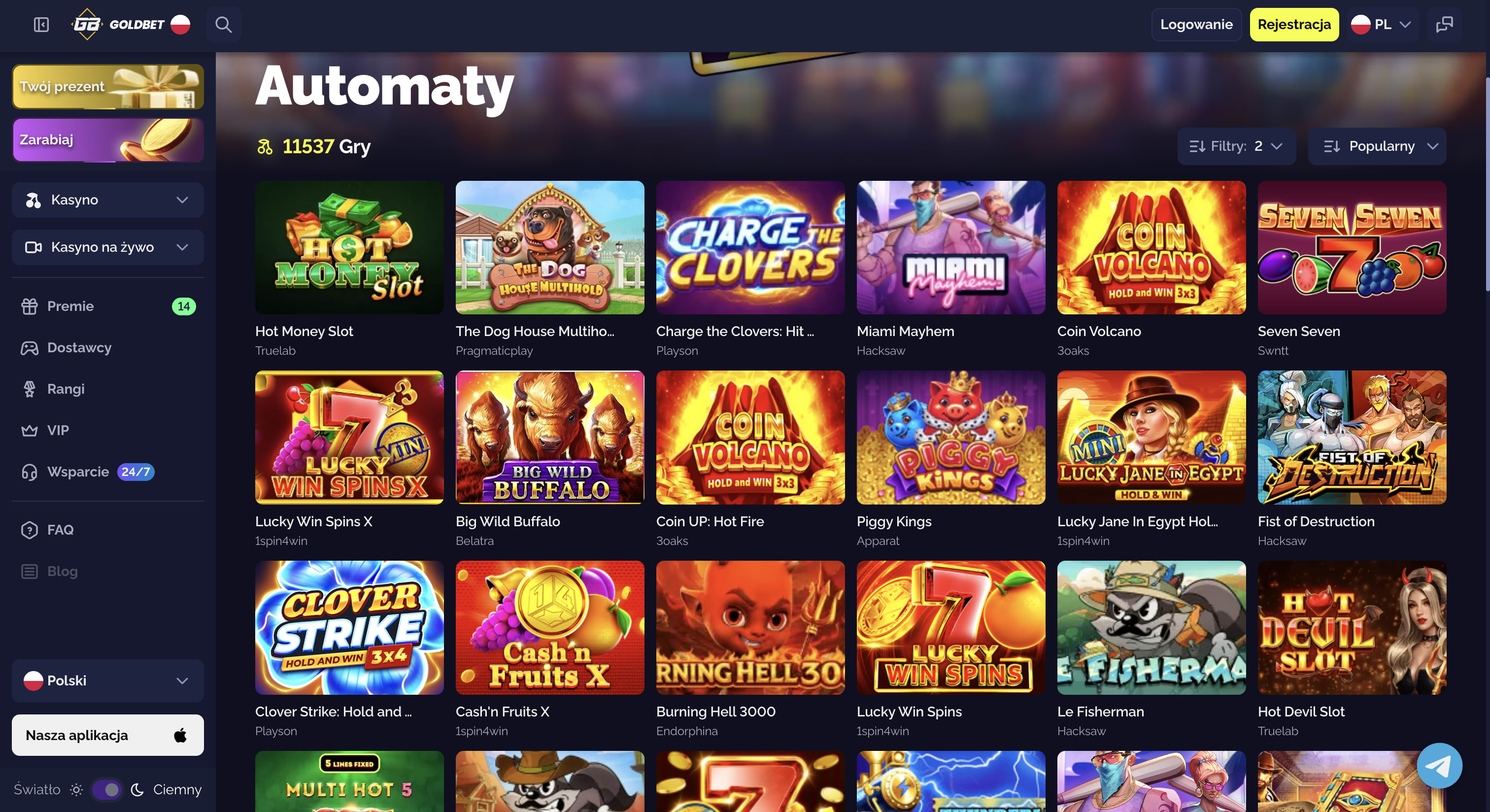 Goldbet casino hry