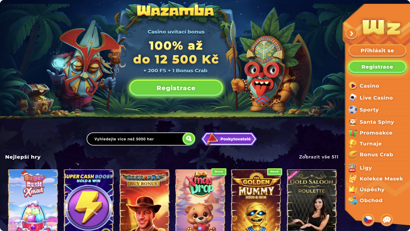 Wazamba casino