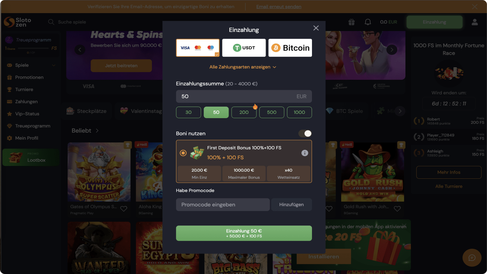 Die vierte Phase der Registrierung