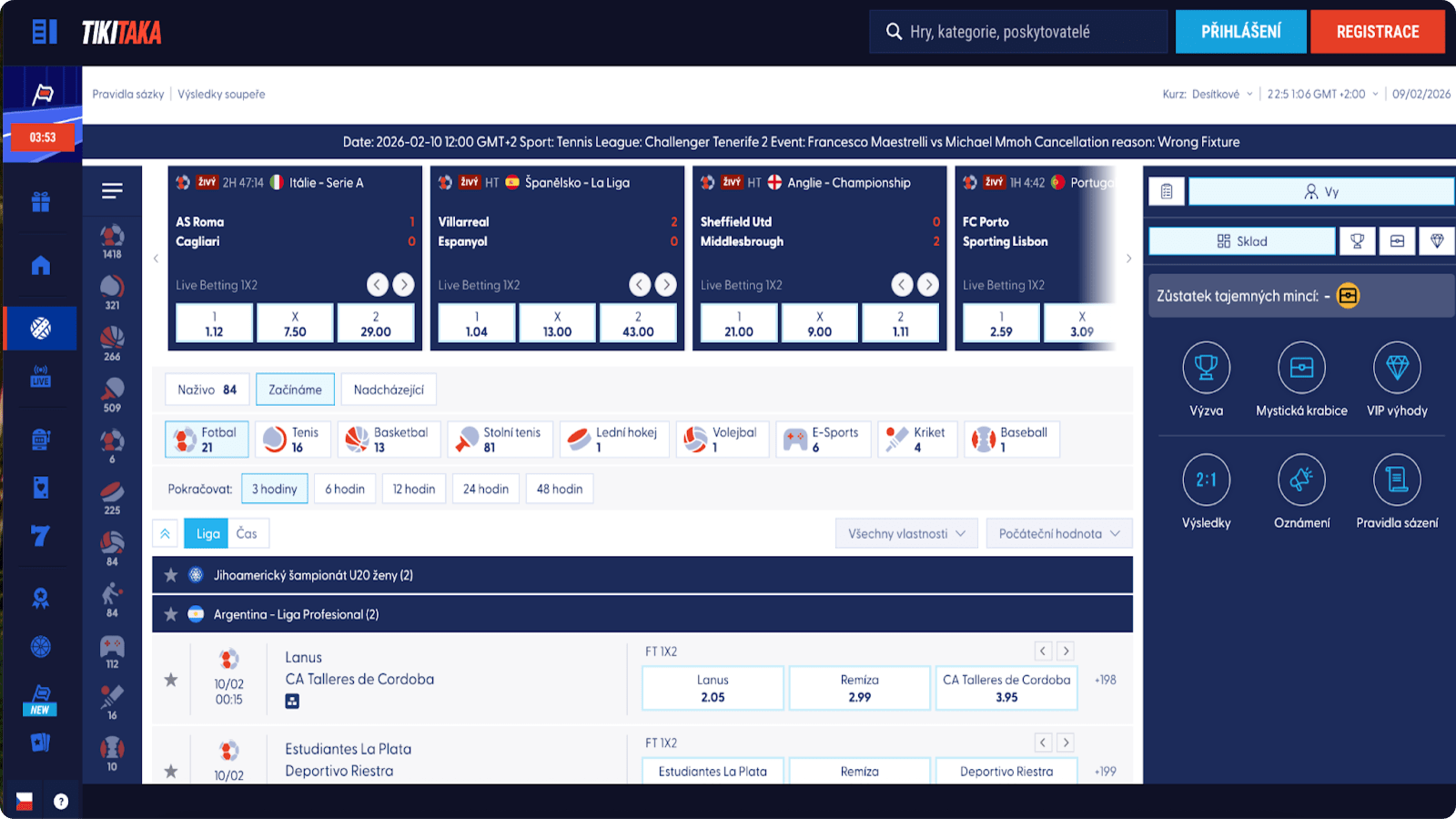 Sázková kancelář Tikitaka